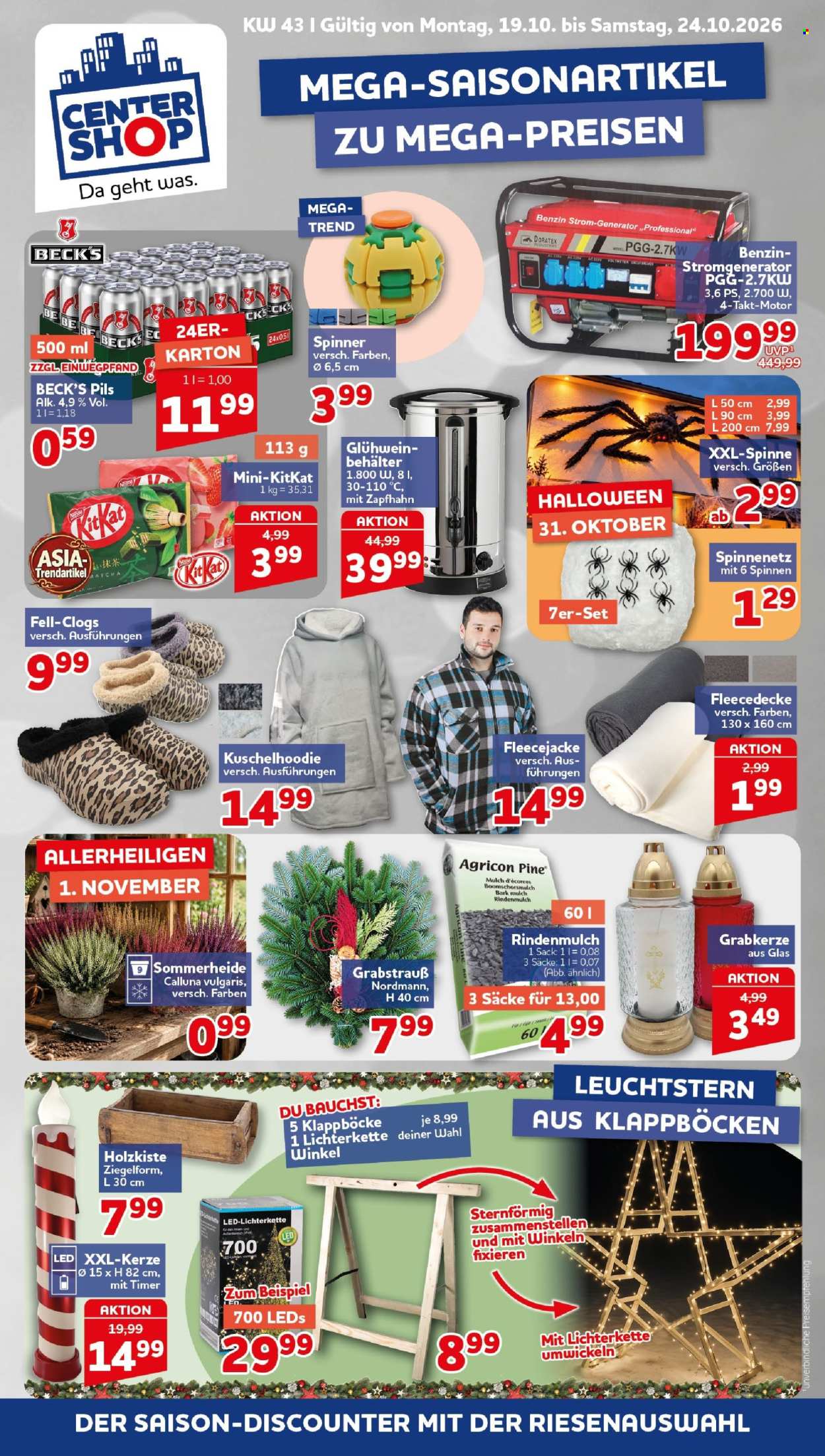 CENTERSHOP Prospekte  - 19.10.2026 - 24.10.2026. Seite 1