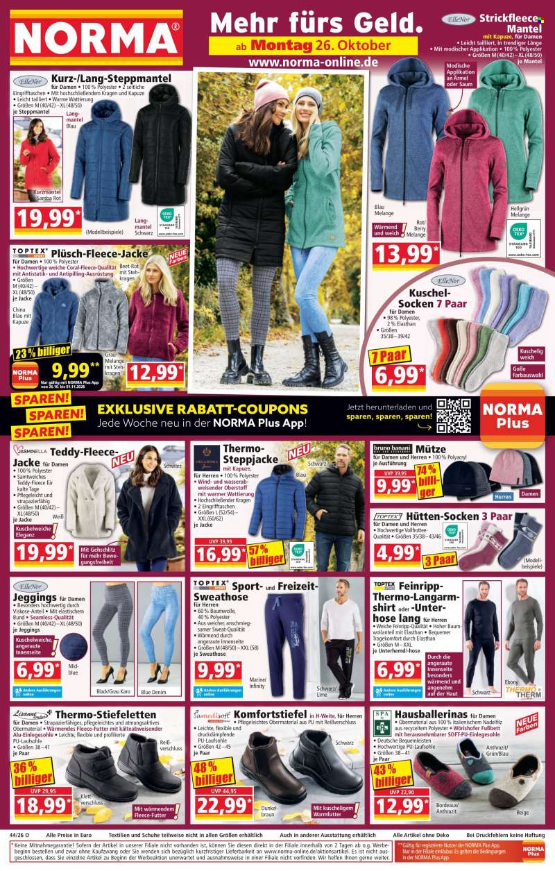 Prospekte Norma - 26.10.2026 - 31.10.2026.