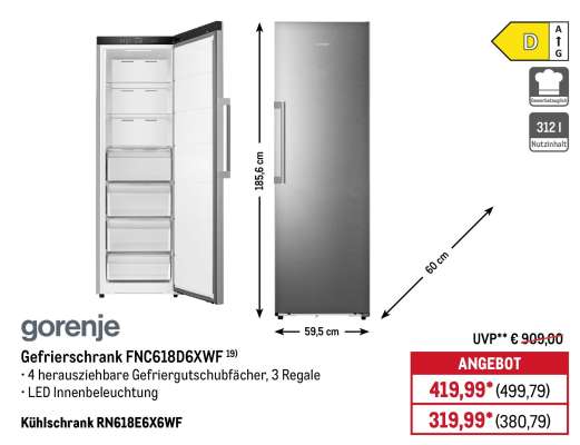 Gefrierschrank FNC618D6XWF