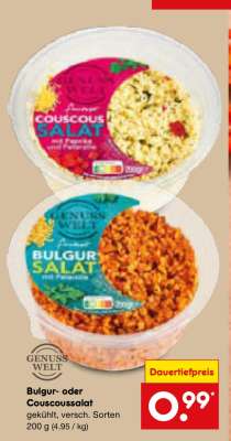 Bulgur oder Couscoussalat