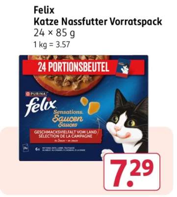Felix Katze Nassfutter Vorratspack