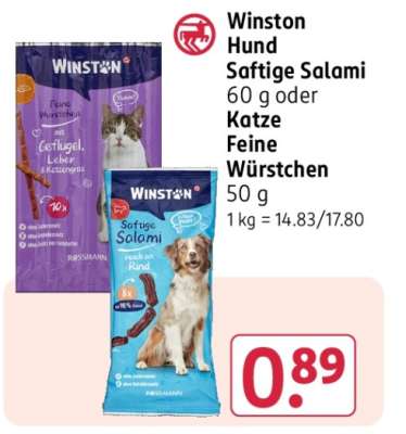 Winston Hund Saftige Salami