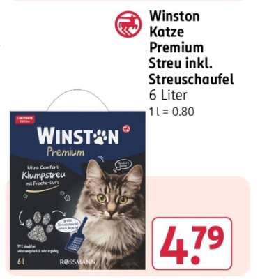 Winston Katze Premium Streu inkl. Streuschaufel