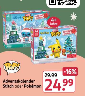 Adventskalender Stitch oder Pokémon