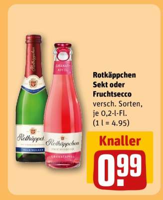 Rotkäppchen Sekt oder Fruchtsecco