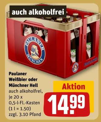 Paulaner Weißbier oder Münchner Hell