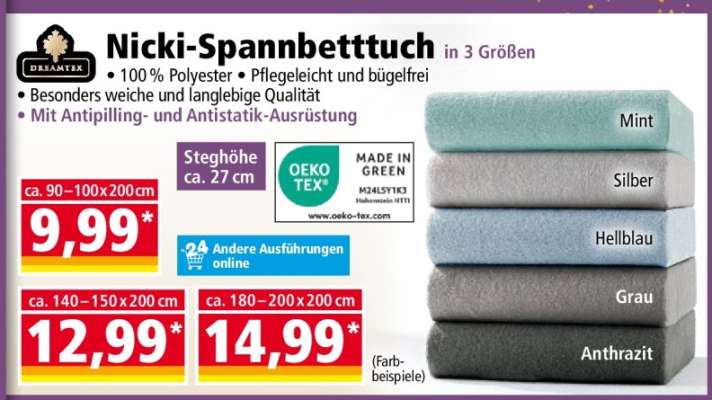 Nicki-Spannbetttuch