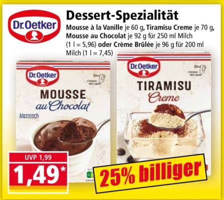 Dr. Oetker Dessert-Spezialität