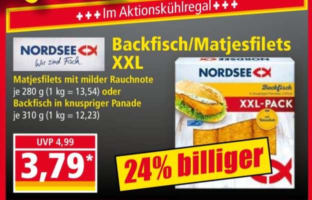 Backfisch/Matjesfilets XXL