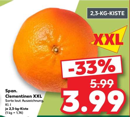 Span. Clementinen XXL