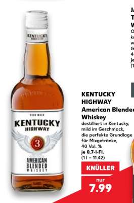 KENTUCKY HIGHWAY American Blended Whiskey