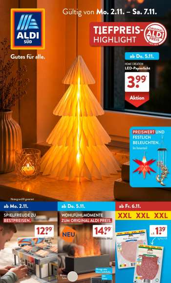 Prospekte ALDI SÜD - 2.11.2026 - 7.11.2026.