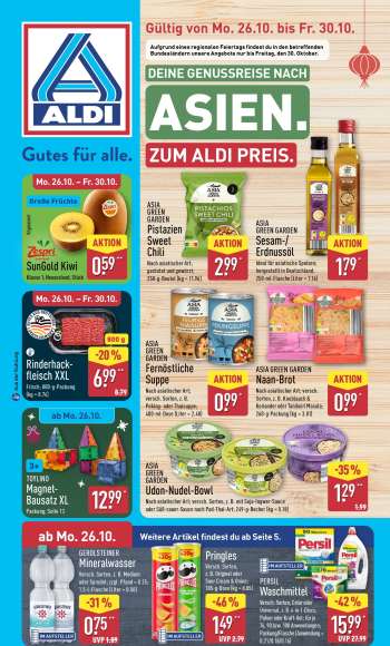Prospekte ALDI Nord - 26.10.2026 - 31.10.2026.