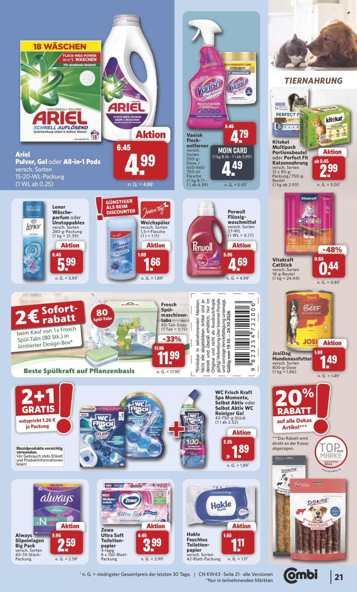 Combi Prospekte  - 19.10.2026 - 24.10.2026. Seite 21