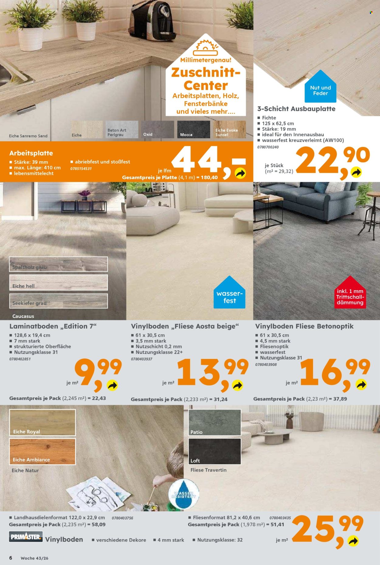 Globus Baumarkt Prospekte  - 19.10.2026 - 24.10.2026. Seite 6