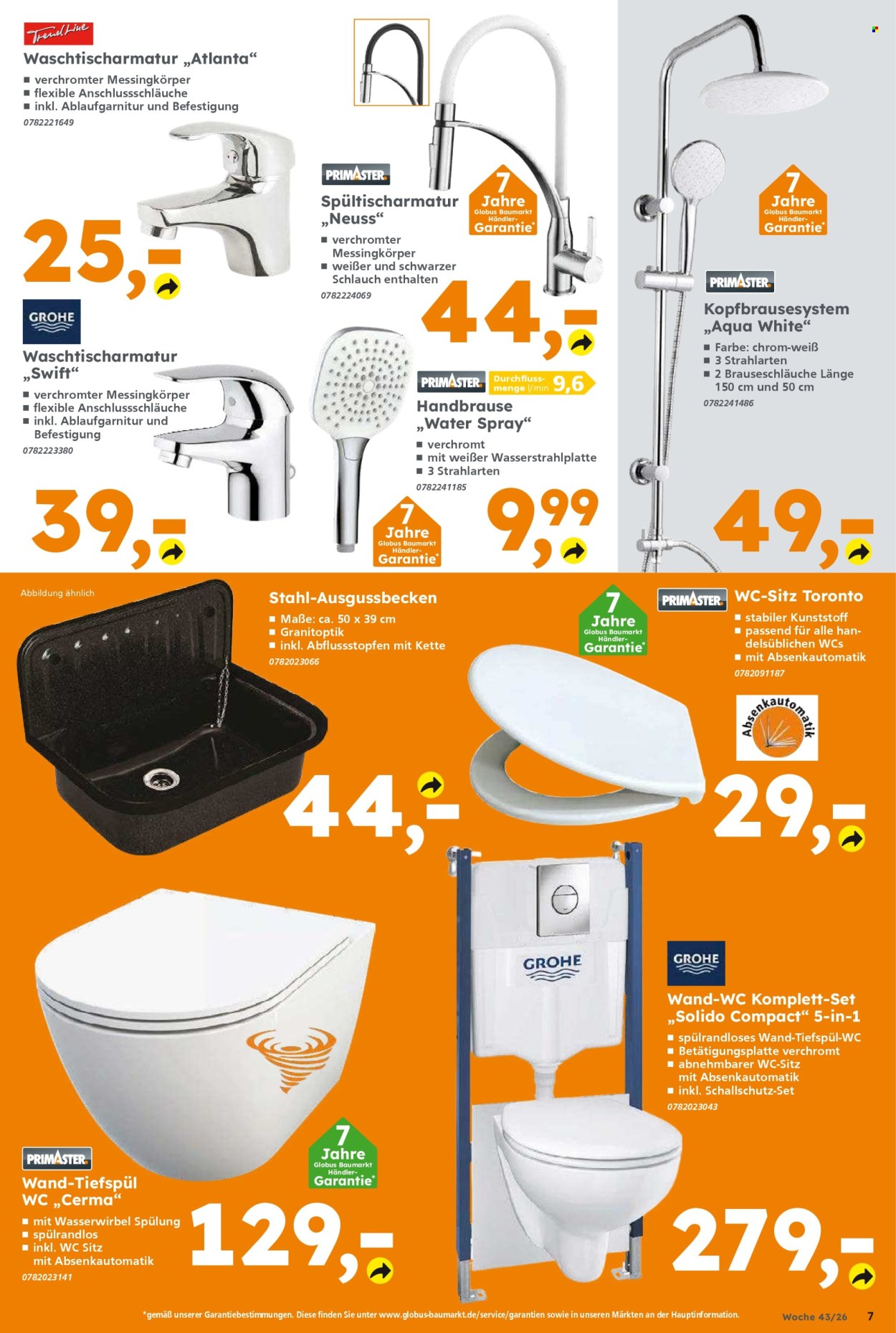 Globus Baumarkt Prospekte  - 19.10.2026 - 24.10.2026. Seite 7