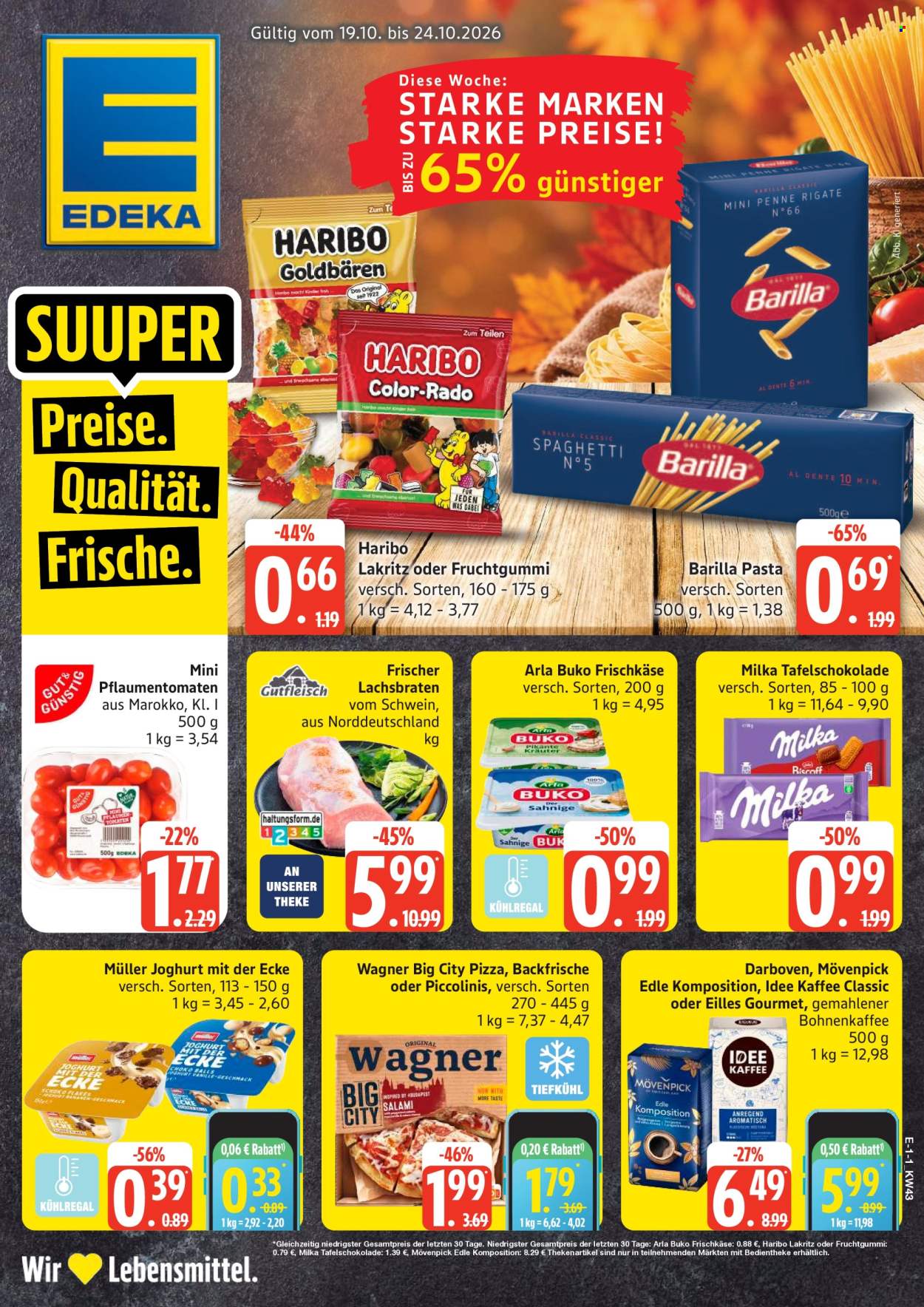 Edeka Prospekte  - 19.10.2026 - 24.10.2026. Seite 1