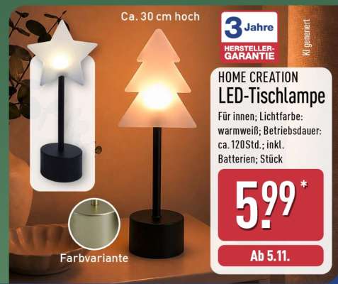 HOME CREATION LED-Tischlampe