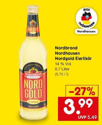 Nordbrand Nordhausen Nordgold Eierlikör