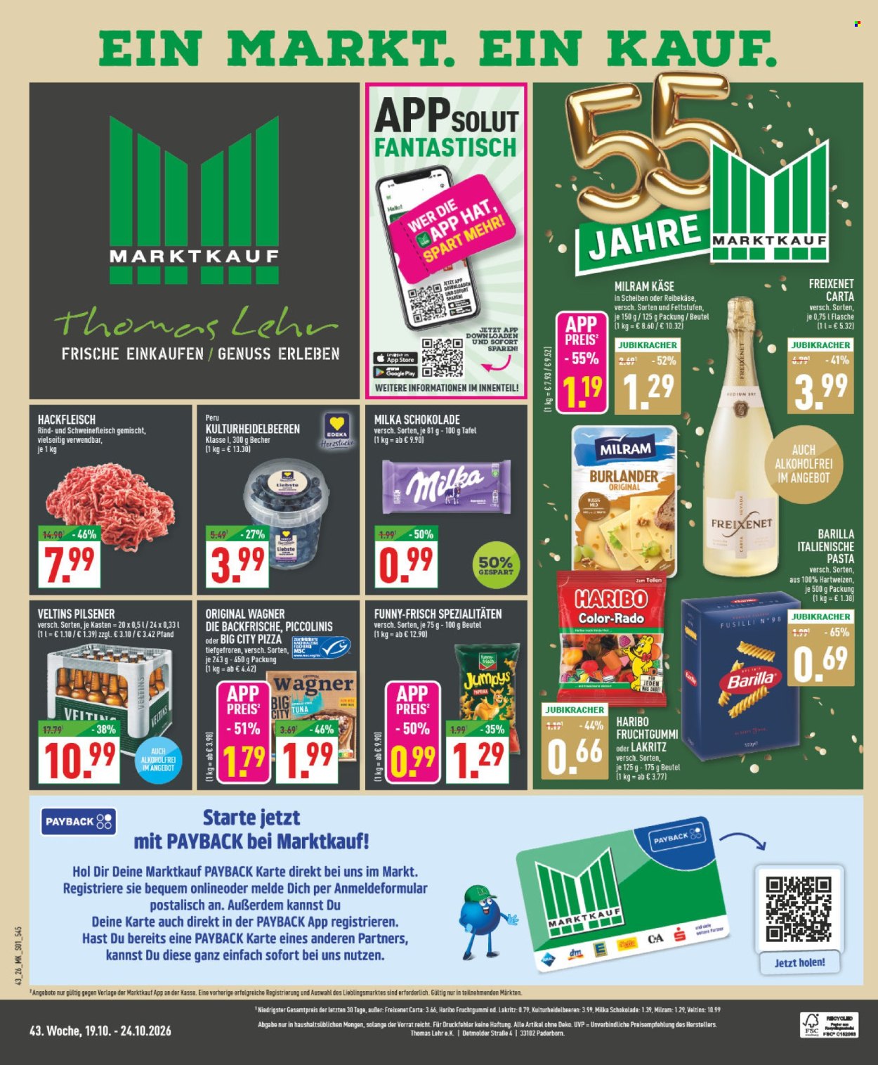 Marktkauf Prospekte  - 19.10.2026 - 24.10.2026. Seite 1