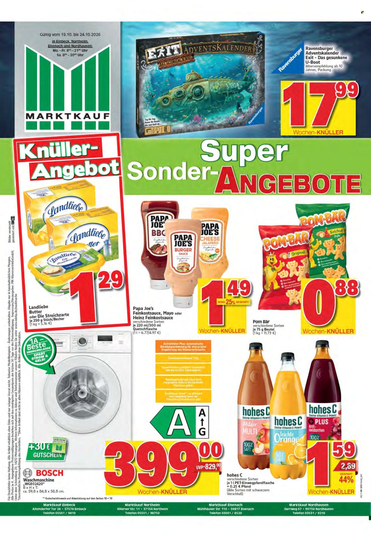 Marktkauf Prospekte  - 19.10.2026 - 24.10.2026. Seite 1