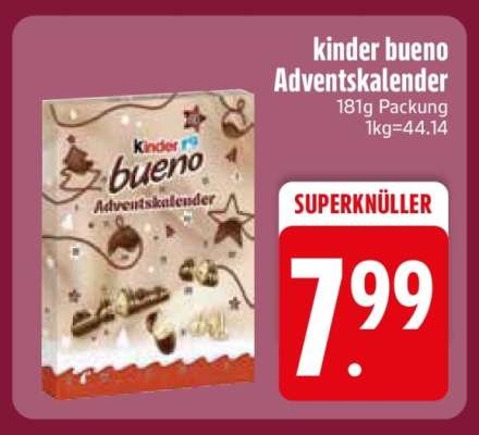 kinder Bueno Adventskalender