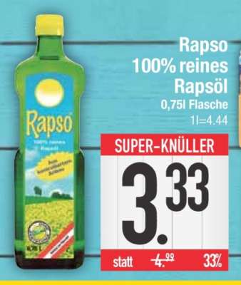 Rapso 100 % reines Rapsöl
