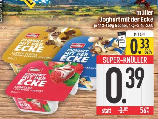MÜLLER Joghurt mit der Ecke