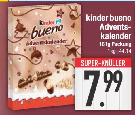 kinder Bueno Adventskalender
