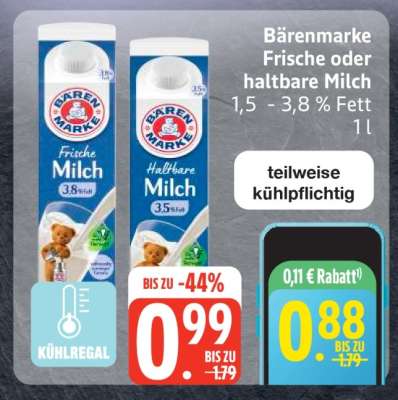 Bärenmarke Frische oder haltbare Milch