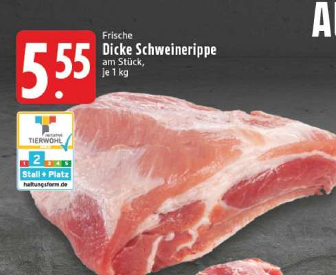 Frische Dicke Schweinerippe
