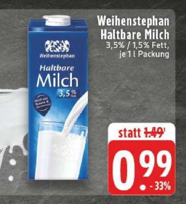 Weihenstephan Haltbare Milch