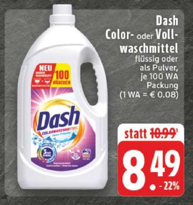 Dash Color- oder Vollwaschmittel
