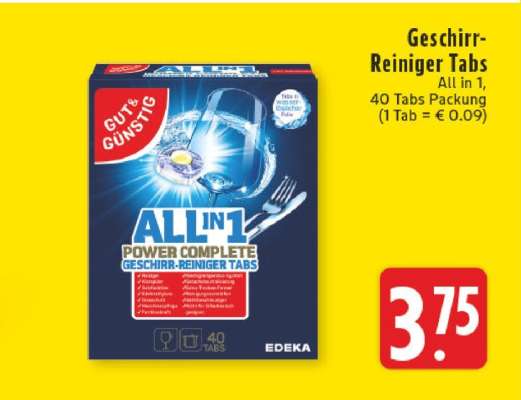 Geschirr-Reiniger-Tabs