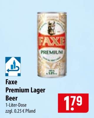 Faxe Premium Lager Beer