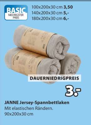 JANNE Jersey-Spannbettlaken