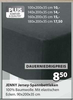 JENNY Jersey-Spannbettlaken