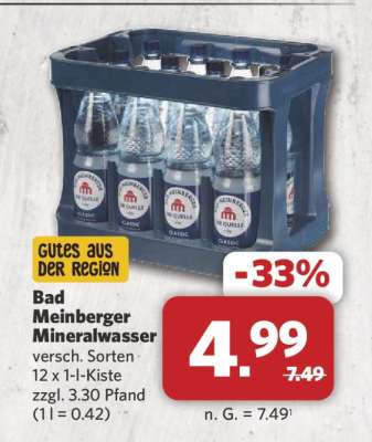Bad Meinberger Mineralwasser