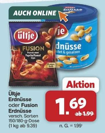 Ültje Erdnüsse oder Fusion Erdnüsse
