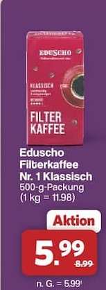 Eduscho Filterkaffee Nr. 1 Klassisch