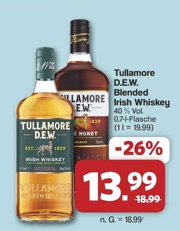 Tullamore D.E.W. Blended Irish Whiskey