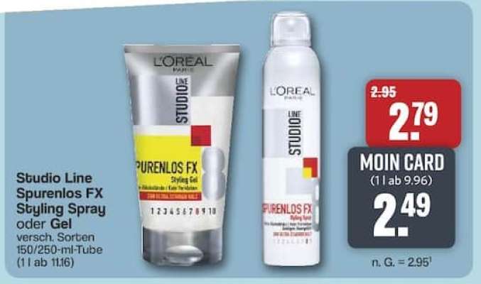 Studio Line Spurenlos FX Styling Spray oder Gel