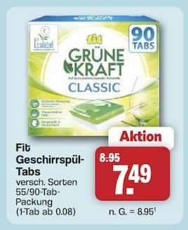 Fit Geschirrspül-Tabs