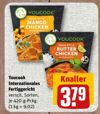 Youcook Internationales Fertiggericht