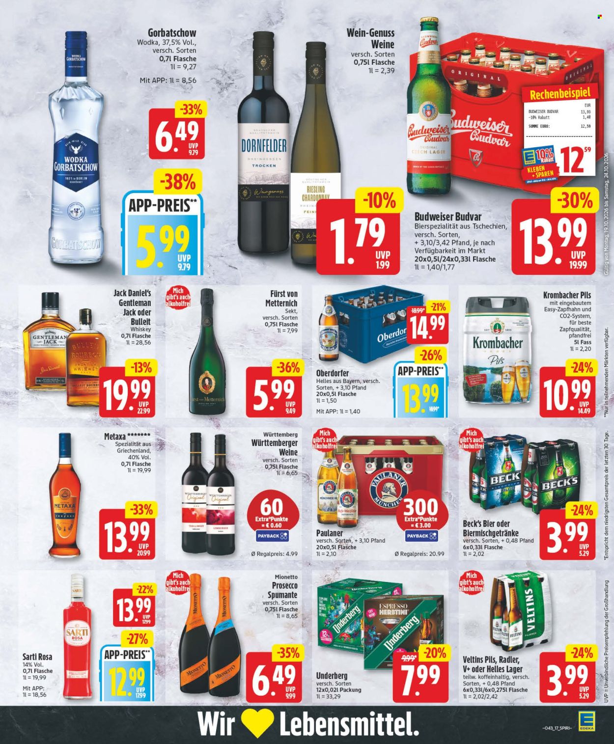 Edeka Prospekte  - 19.10.2026 - 24.10.2026. Seite 19