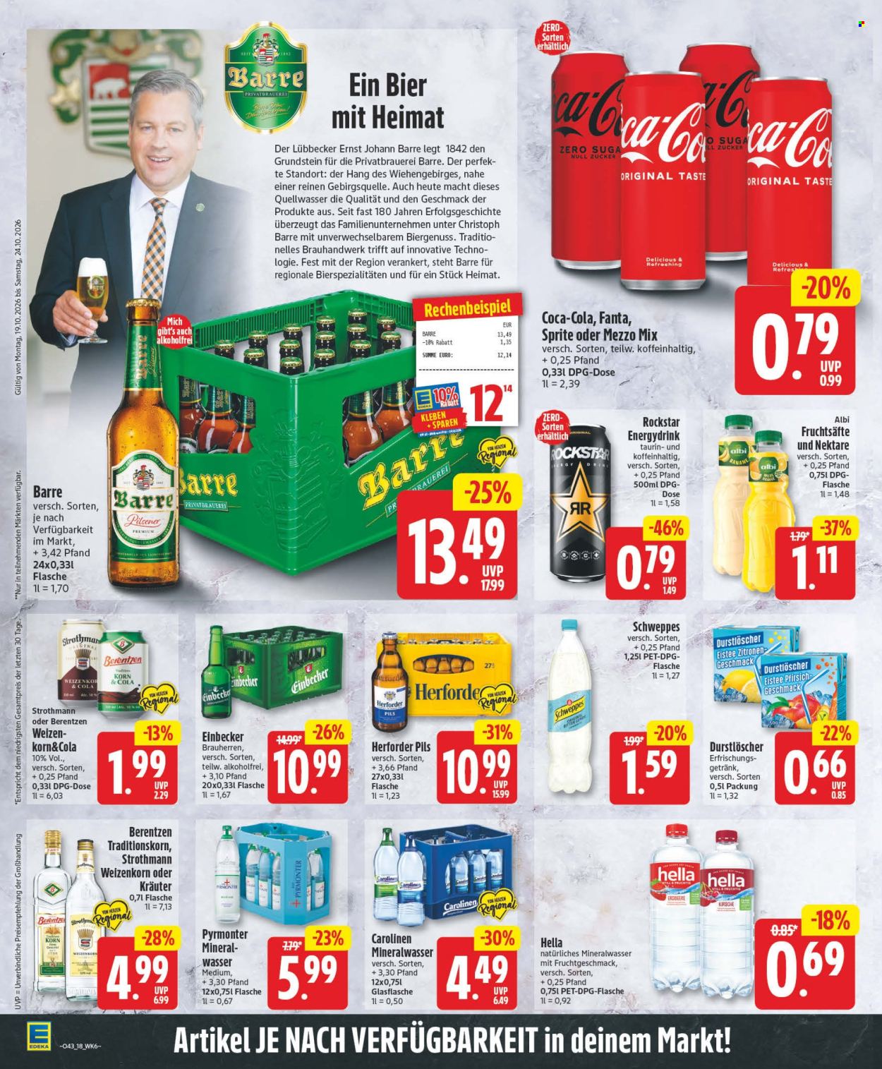 Edeka Prospekte  - 19.10.2026 - 24.10.2026. Seite 20