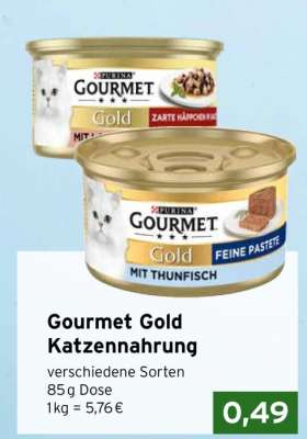 Gourmet Gold Katzennahrung