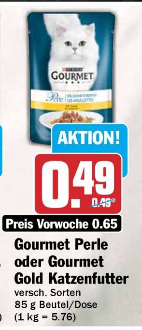Gourmet Perle oder Gourmet Gold Katzenfutter