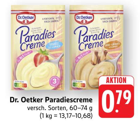DR. OETKER Paradiescreme