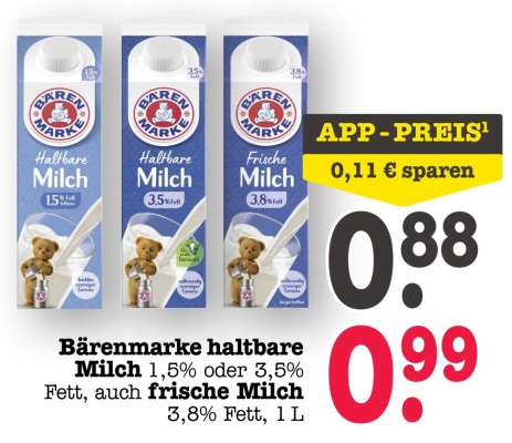 BÄRENMARKE Haltbare Milch*